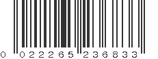 UPC 022265236833