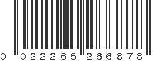 UPC 022265266878