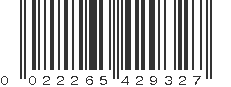 UPC 022265429327