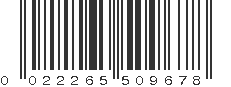 UPC 022265509678