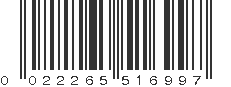 UPC 022265516997