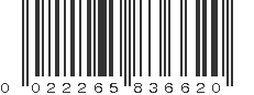 UPC 022265836620