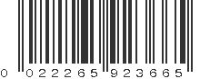 UPC 022265923665