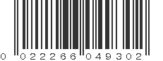 UPC 022266049302