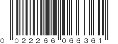 UPC 022266066361