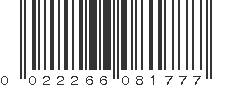 UPC 022266081777