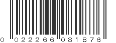 UPC 022266081876