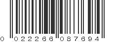 UPC 022266087694