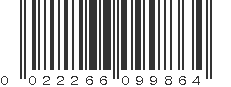 UPC 022266099864