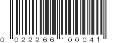 UPC 022266100041