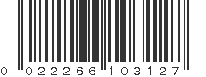 UPC 022266103127