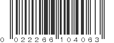 UPC 022266104063