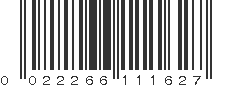 UPC 022266111627