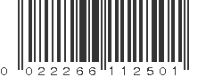 UPC 022266112501