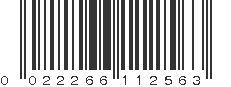 UPC 022266112563