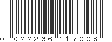 UPC 022266117308