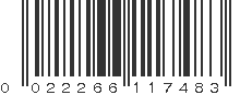 UPC 022266117483