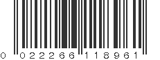 UPC 022266118961