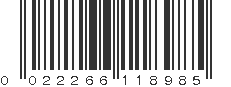 UPC 022266118985