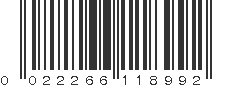 UPC 022266118992