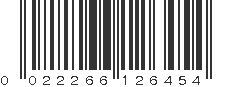 UPC 022266126454