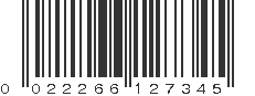 UPC 022266127345