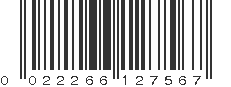 UPC 022266127567