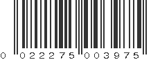 UPC 022275003975