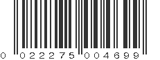 UPC 022275004699