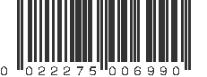 UPC 022275006990