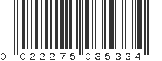 UPC 022275035334