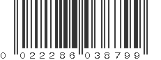 UPC 022286038799