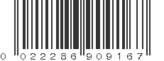 UPC 022286909167