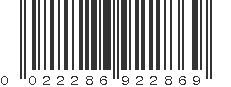 UPC 022286922869