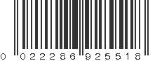 UPC 022286925518