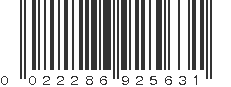 UPC 022286925631