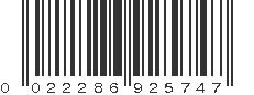 UPC 022286925747