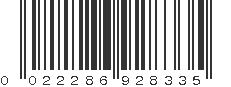 UPC 022286928335