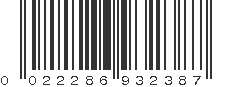 UPC 022286932387