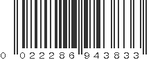 UPC 022286943833