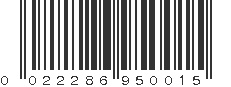 UPC 022286950015