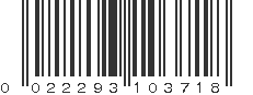 UPC 022293103718