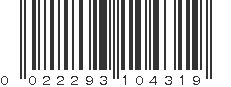 UPC 022293104319