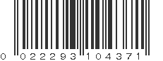 UPC 022293104371