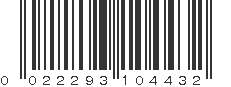 UPC 022293104432