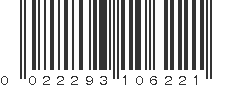 UPC 022293106221