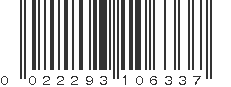 UPC 022293106337