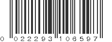 UPC 022293106597