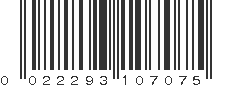 UPC 022293107075