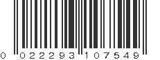 UPC 022293107549